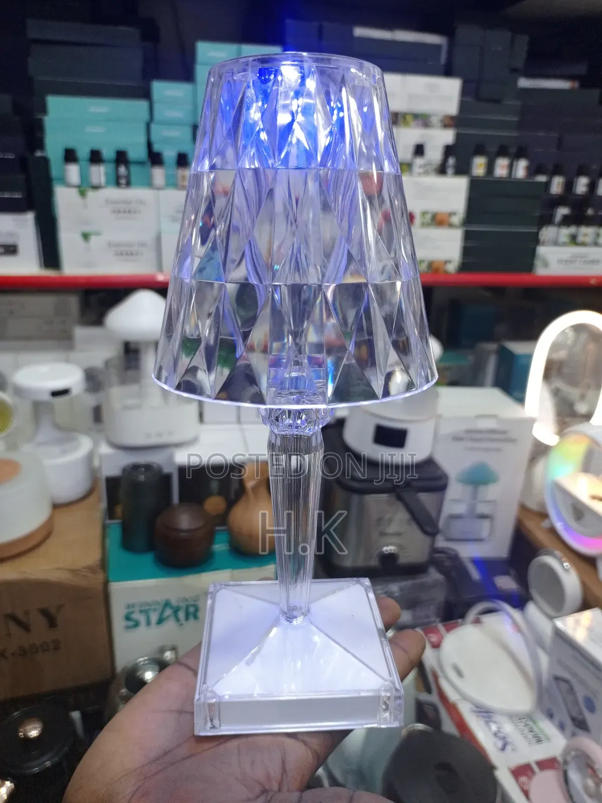 Touch Crystal Diamond Table Lamp