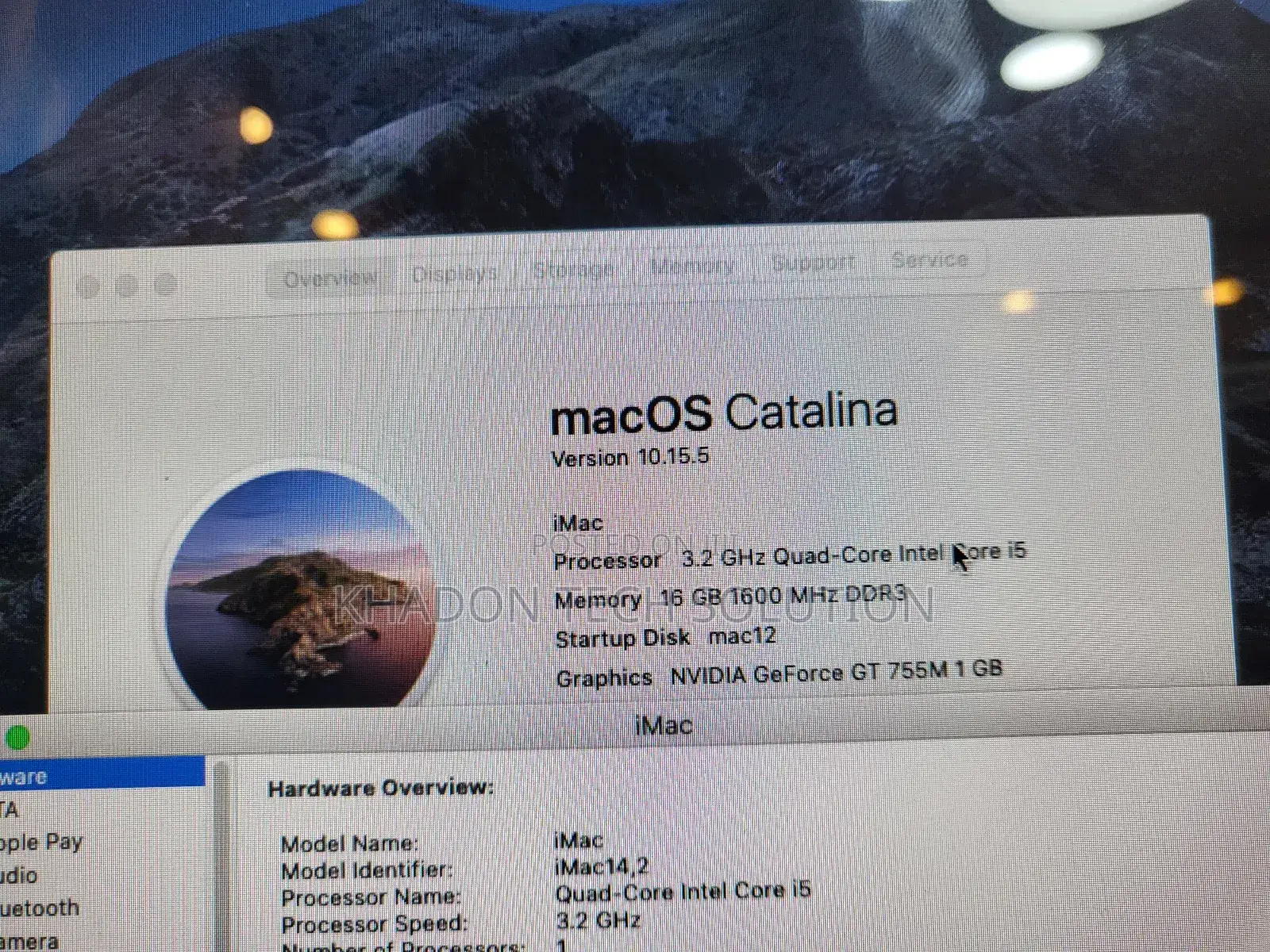 Desktop Computer Apple iMac 18GB Intel Core I5 SSHD (Hybrid) 1T