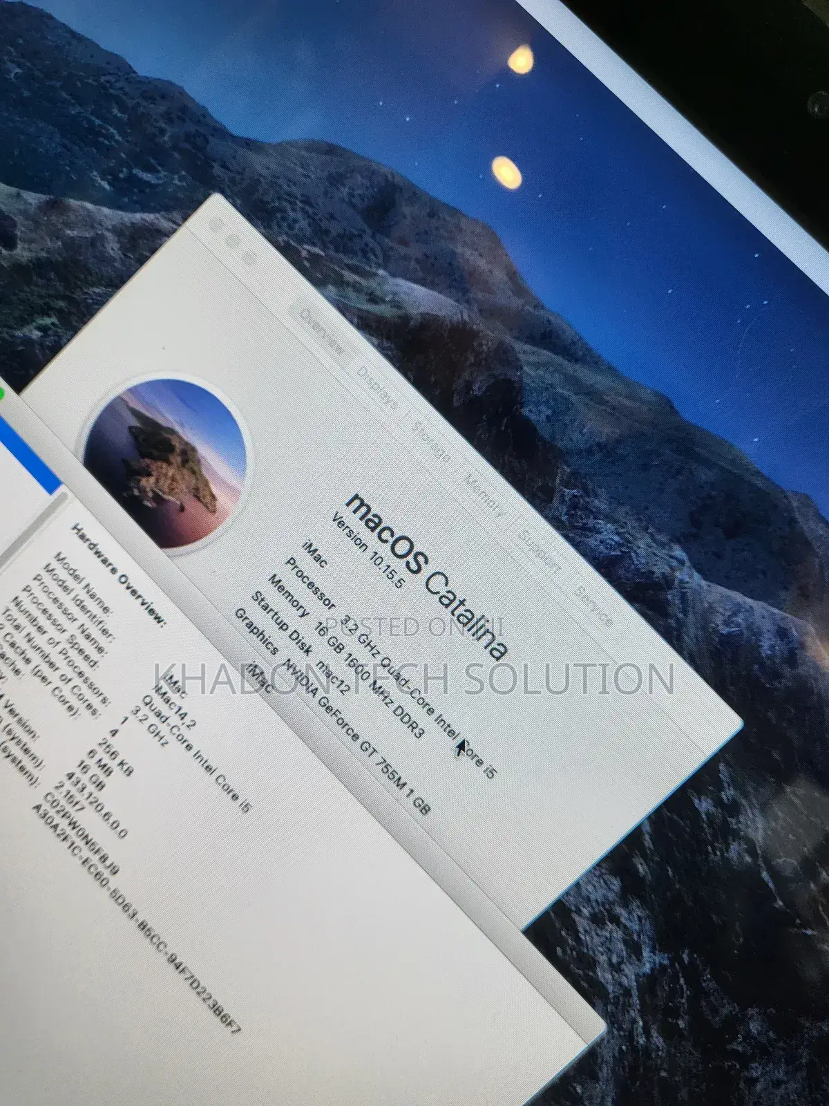 Desktop Computer Apple iMac 18GB Intel Core I5 SSHD (Hybrid) 1T