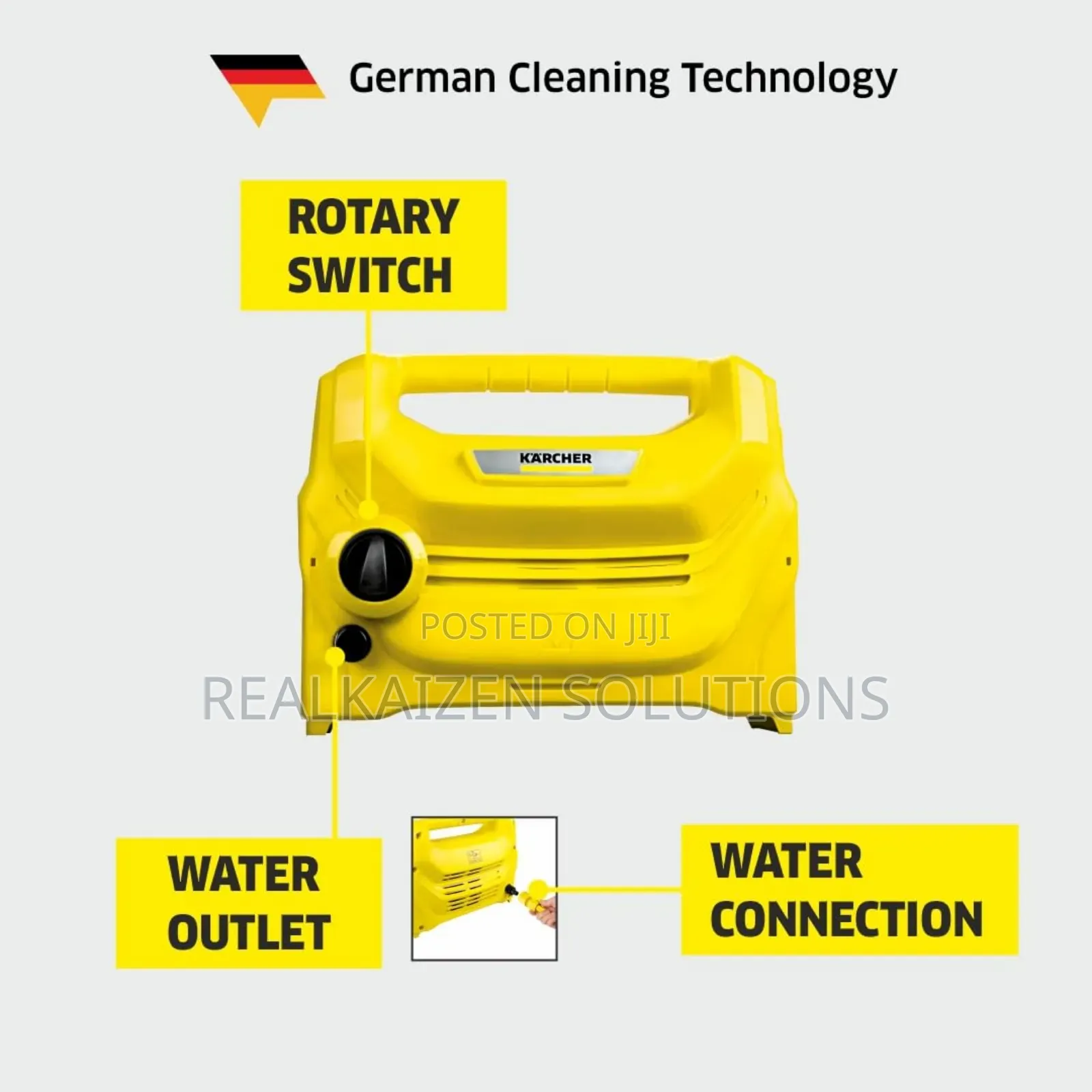 German KARCHER Horizontal 100bar High Pressure Washer