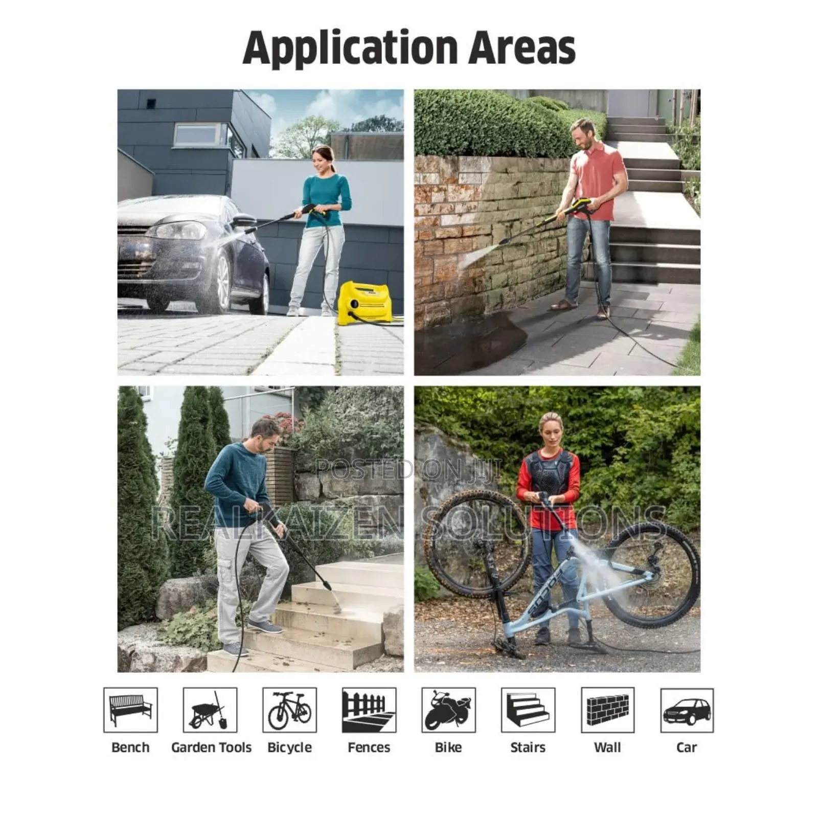 German KARCHER Horizontal 100bar High Pressure Washer