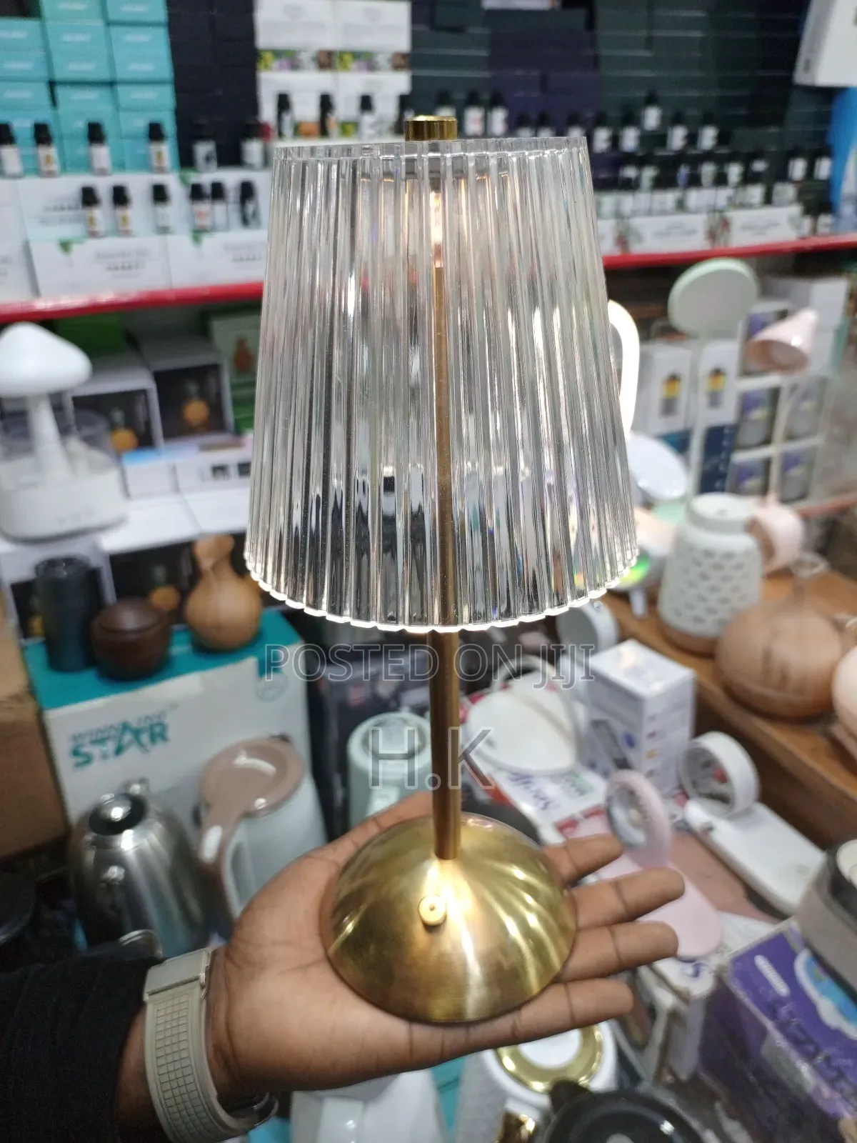 Crystal Diamond Table Lamp.