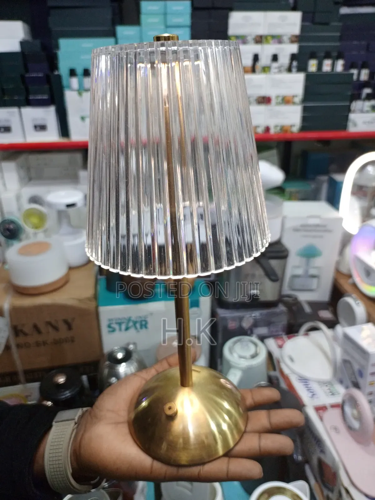 Crystal Diamond Table Lamp.