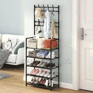 Home Metallic Hat and Shoe Rack