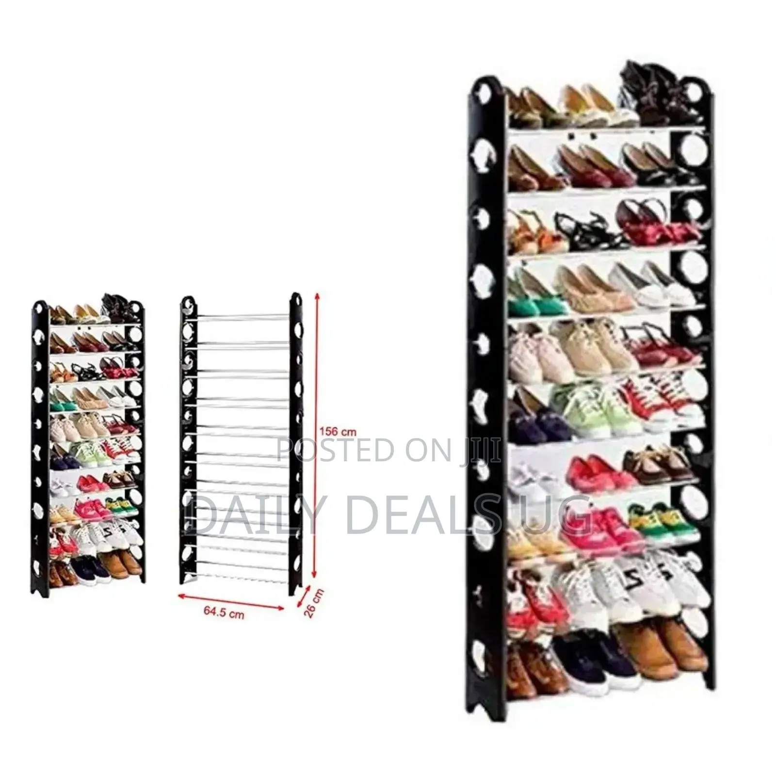 Metallic Door Shoe Rack