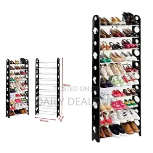Metallic Door Shoe Rack