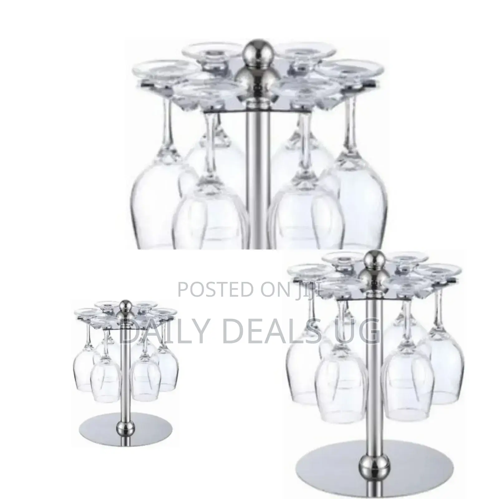 Sliver Stainless Rotating Glass Holder