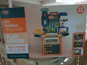 77pcs DIY Kids Kitchen Play House Cooking Pretend Game Set