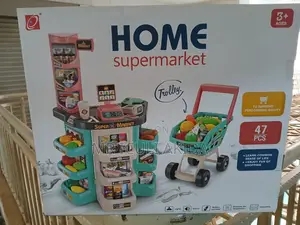 47pcs Kids Common Sense Learning Home Supermarket Game Set