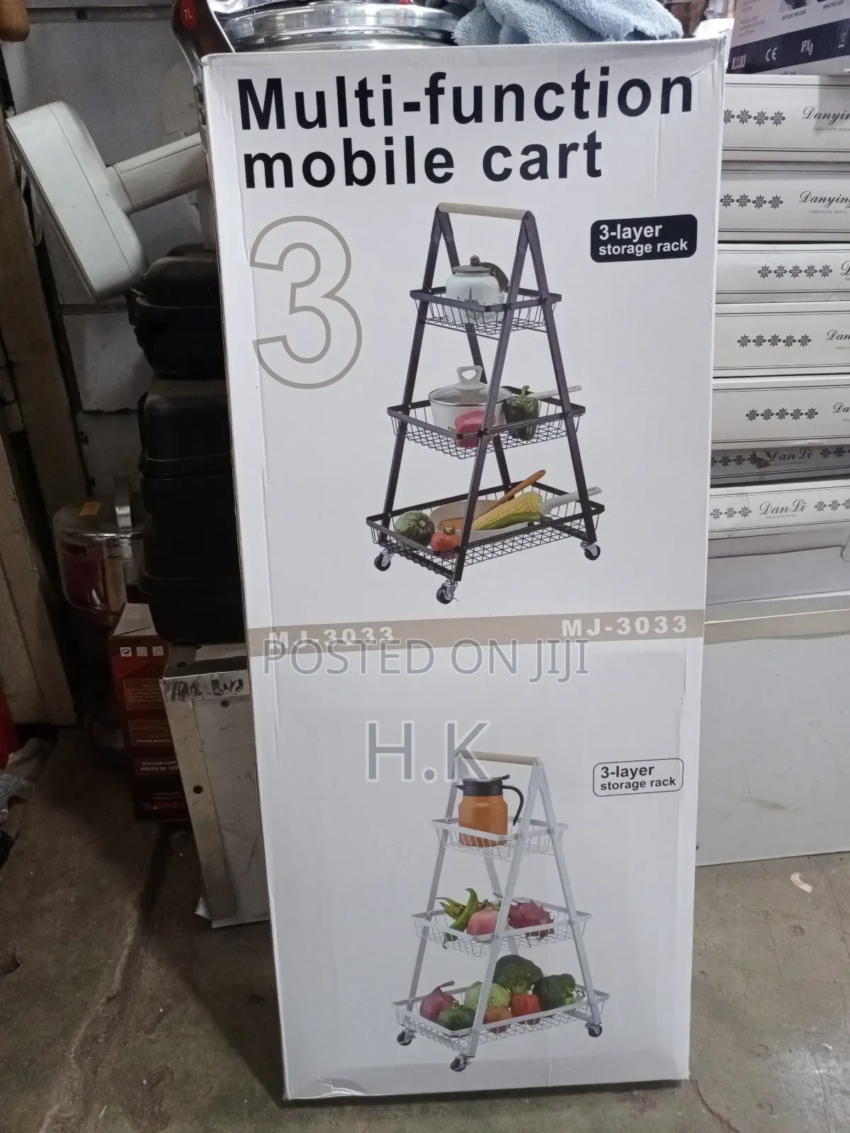 3-Layer Multi-Function Mobile Cart or Storage Rack