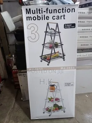 3-Layer Multi-Function Mobile Cart or Storage Rack