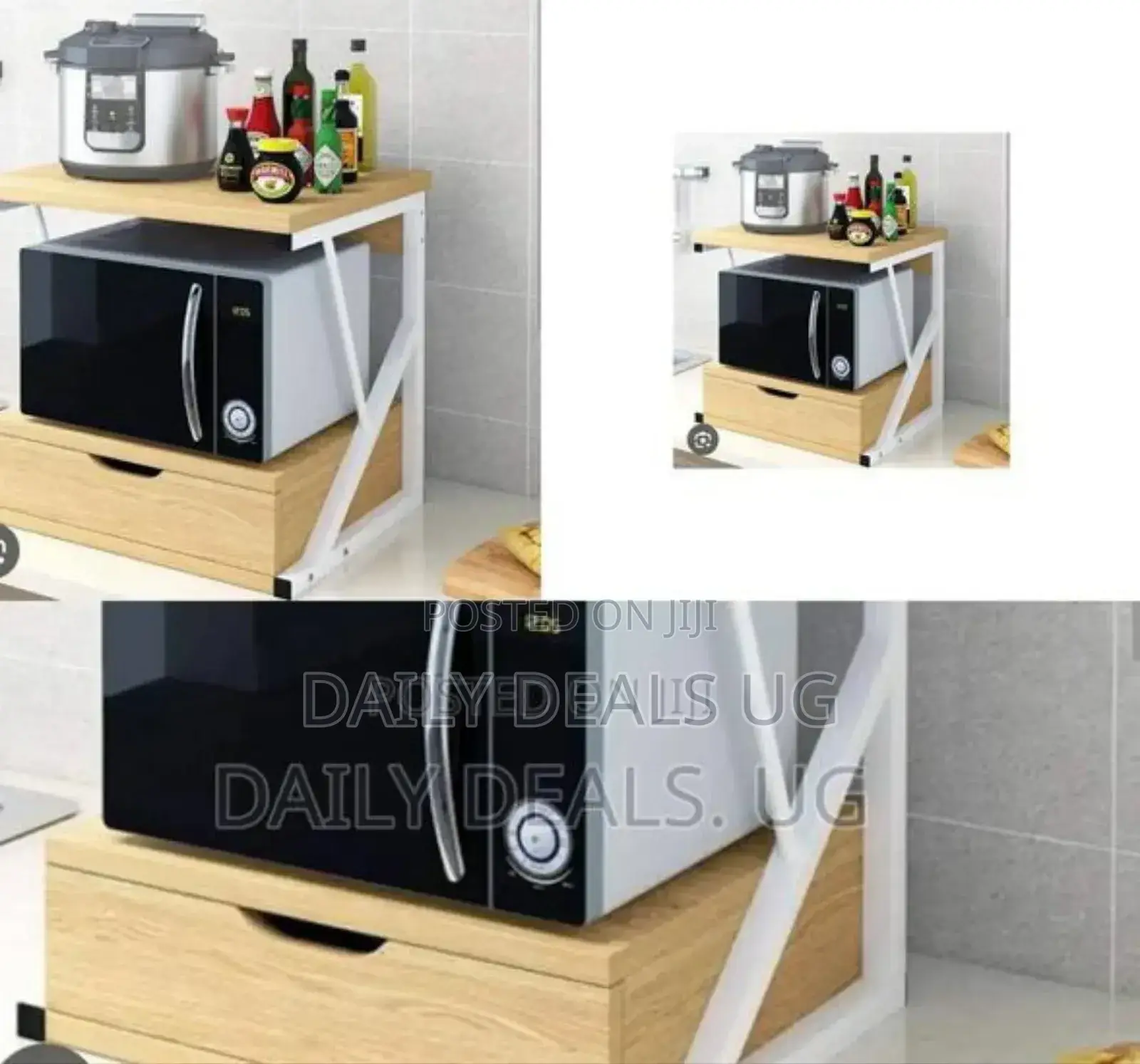 2 Layer Wooden Oven Stand