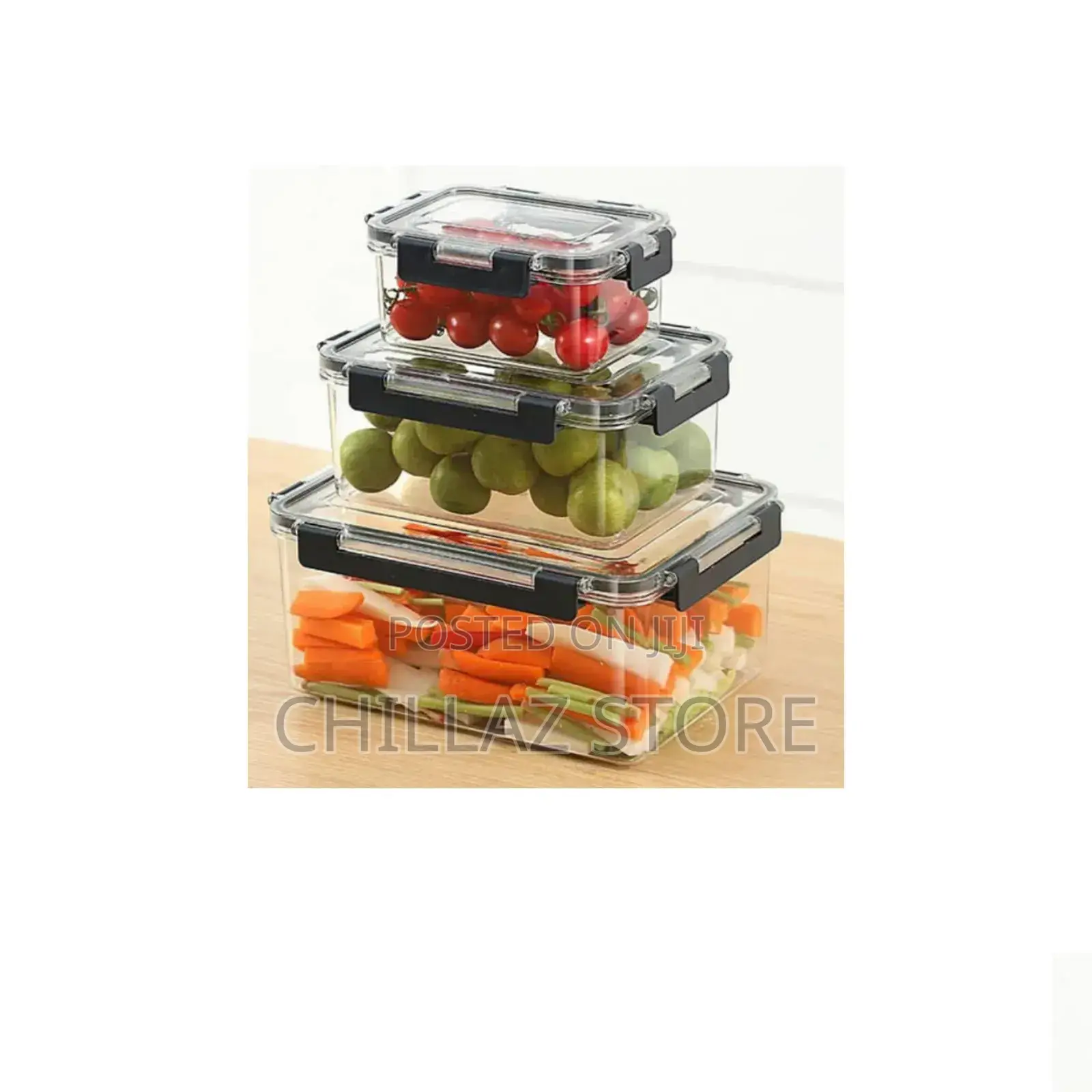 3 PCS Acrylic Food Storage Containers.