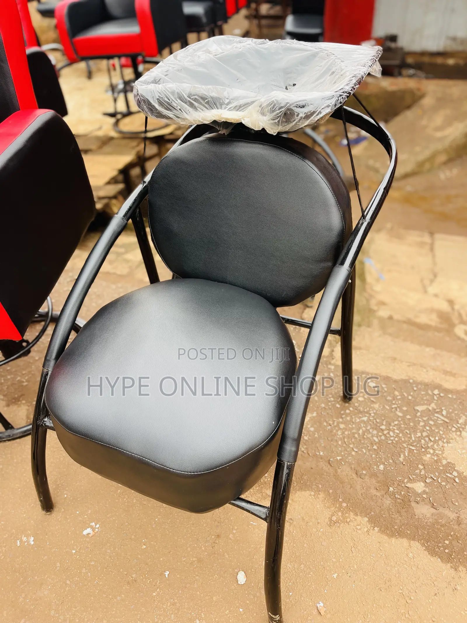 Black Hair Wash Chair