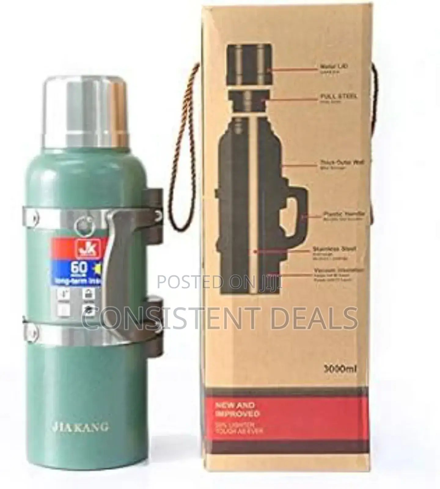 Jk Hot Cold Vacuum Insulated 4L Flask