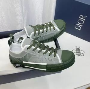 Dior B23 Olive Oblique Canvas Low