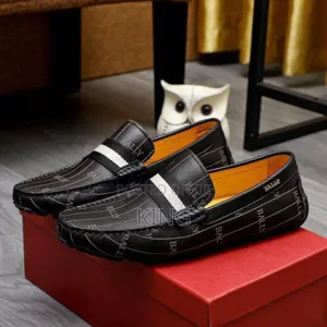 Bally Leather Moccasin Shoes