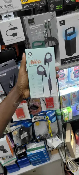 Black Greenlion Athelete Earphone/Wireless Athelete Earphone