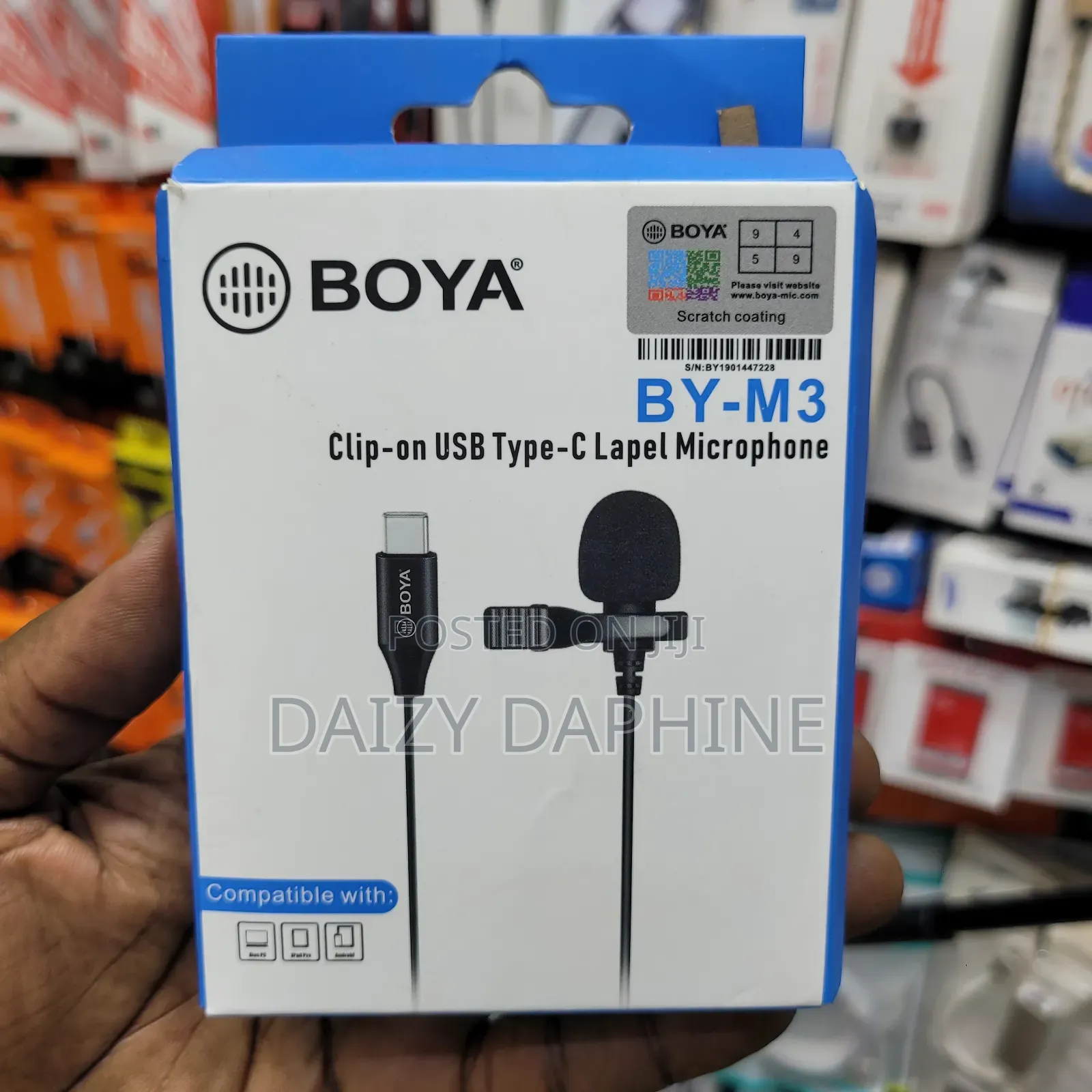 TYPE-C Lapel Microphone/ Boya Clip on Type-C Microphone