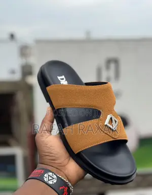 Original Men’S Designer Brown Suede Dior Luxury Sandals