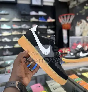 Original Nike Air Force 1 07 LV8 Black/Gum Sneaker