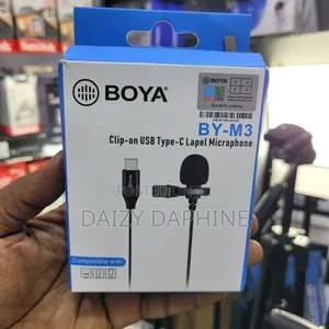 Type-C Boya Mini Microphone/ Boya Lapel Wired Microphone
