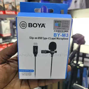 Type-C Boya Mini Microphone/ Boya Lapel Wired Microphone