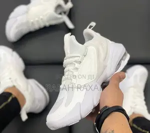 Original Triple White Nike Air Max Alpha Savage Sneaker