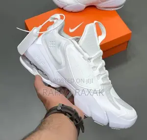 Original Triple White Nike Air Max Alpha Savage Sneaker