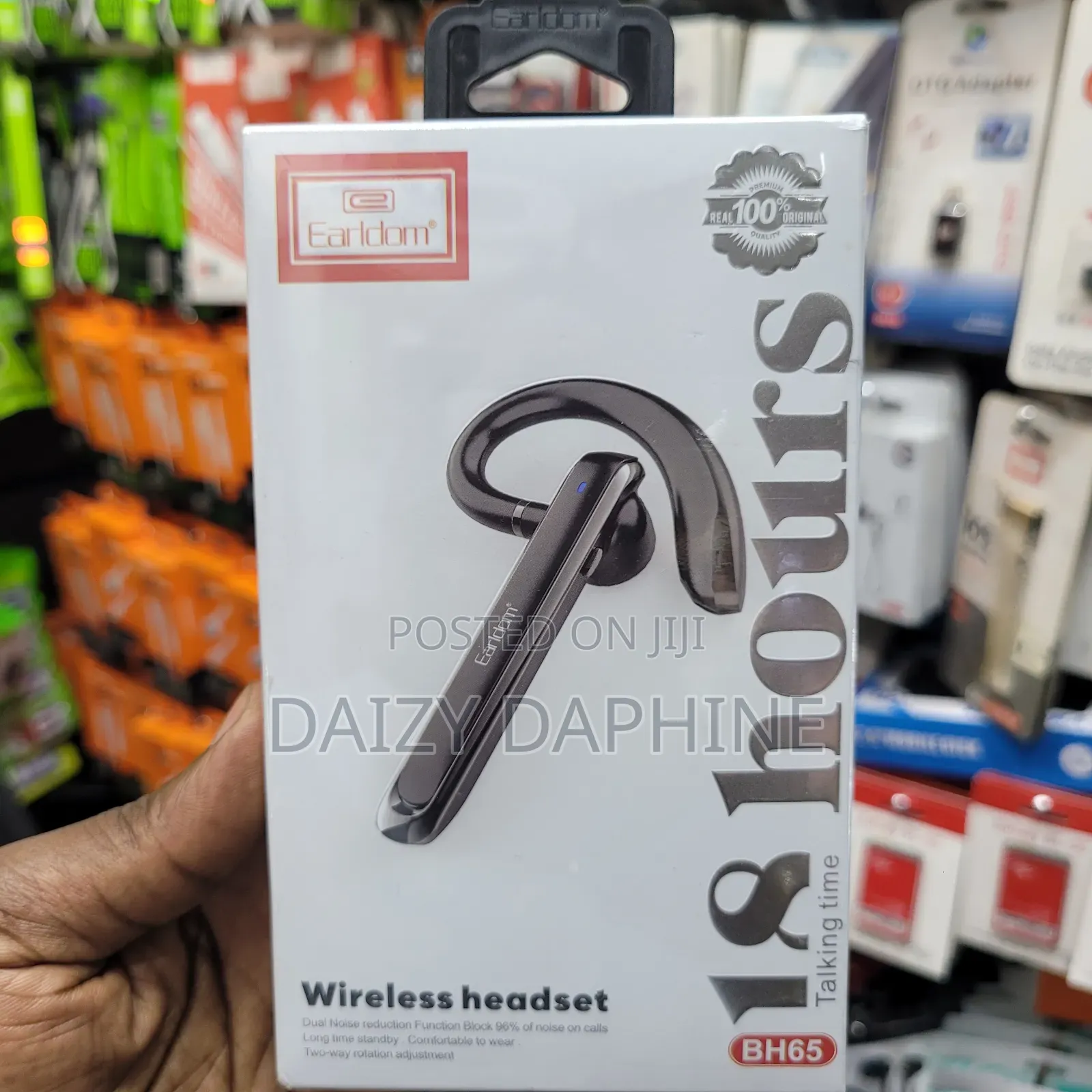 Earldom Wireless Headset/ 18 Hours Ear Clip on Headset