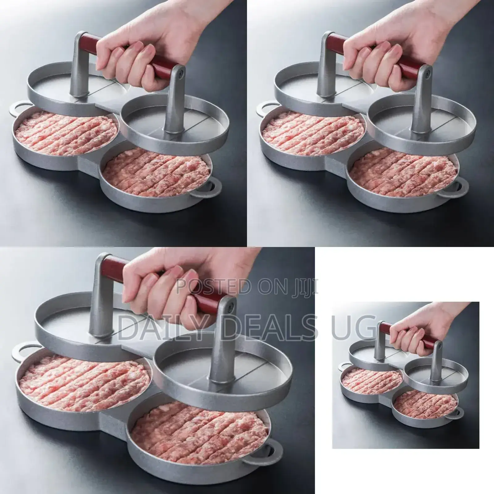 Aluminum Double Burger Press
