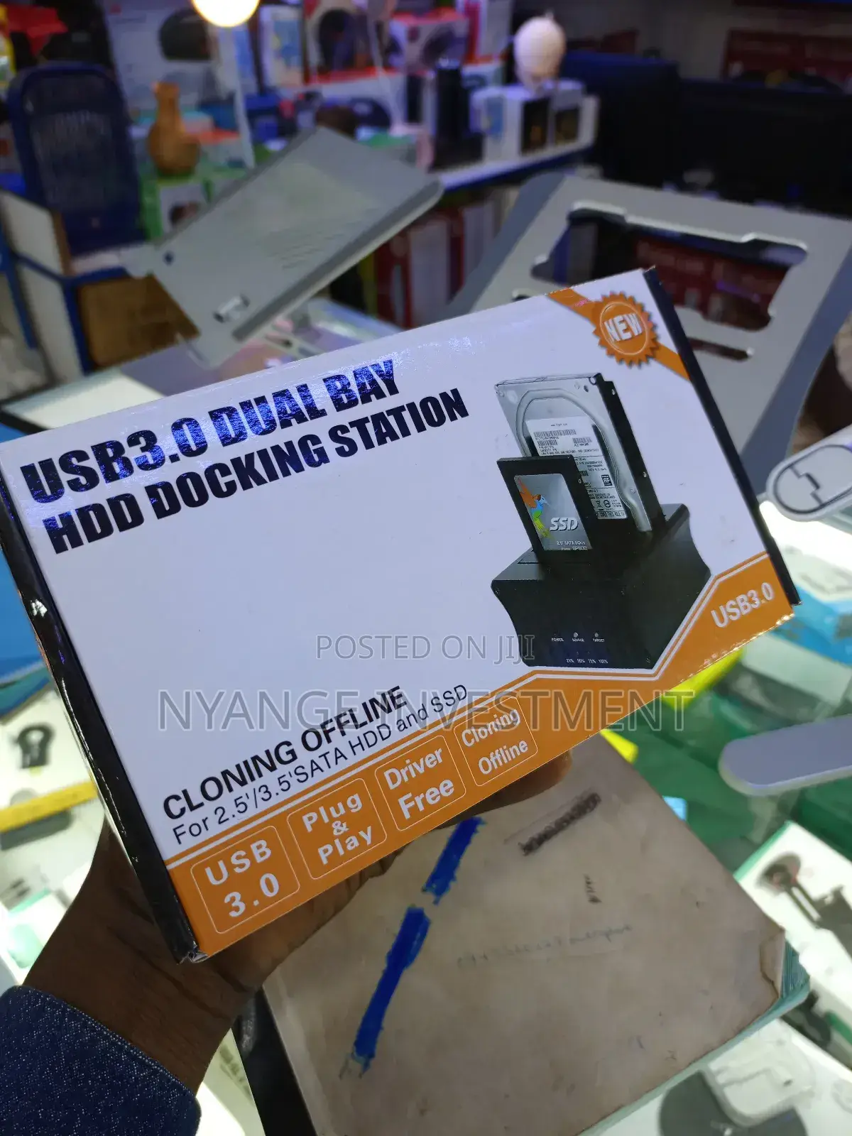 Dual Bay HDD Docking Station.