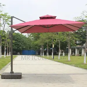 3x3mtrs Heavy-Duty Garden Terrace Patio Cantilever Umbrella