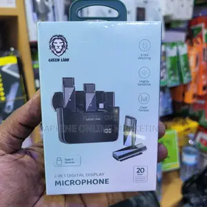 2 in 1 Digital Display Mini Microphone/Green Lion Wireless