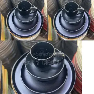 Black Ceramic Dinner Set