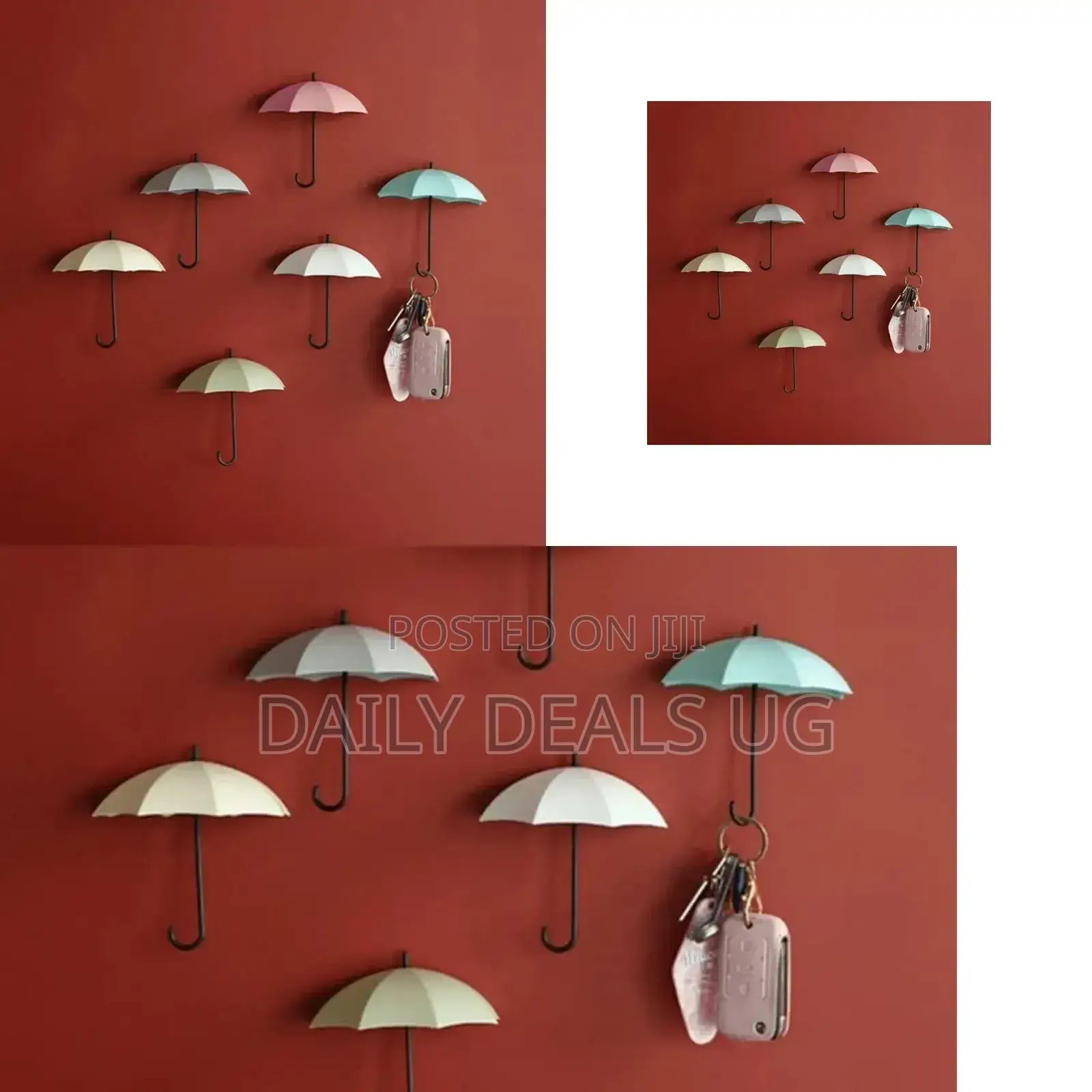 Portable Umbrella Mounted Hooks