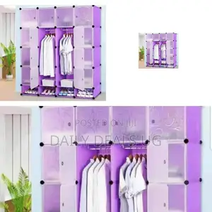 4 Columns Plastic Wardrobe