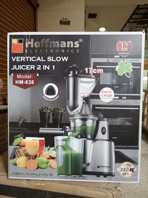 Hoffmans 2 in 1 Vertical Slow Juicer, Model HM-638.