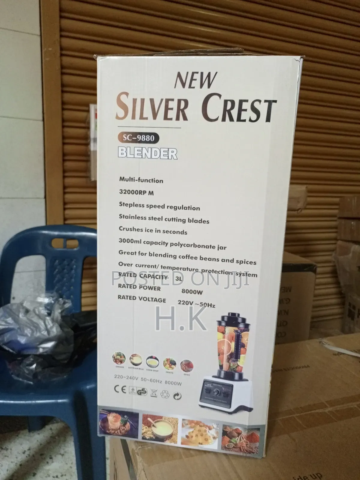Silver Crest 3L Commercial Blender, Model SC-9880.