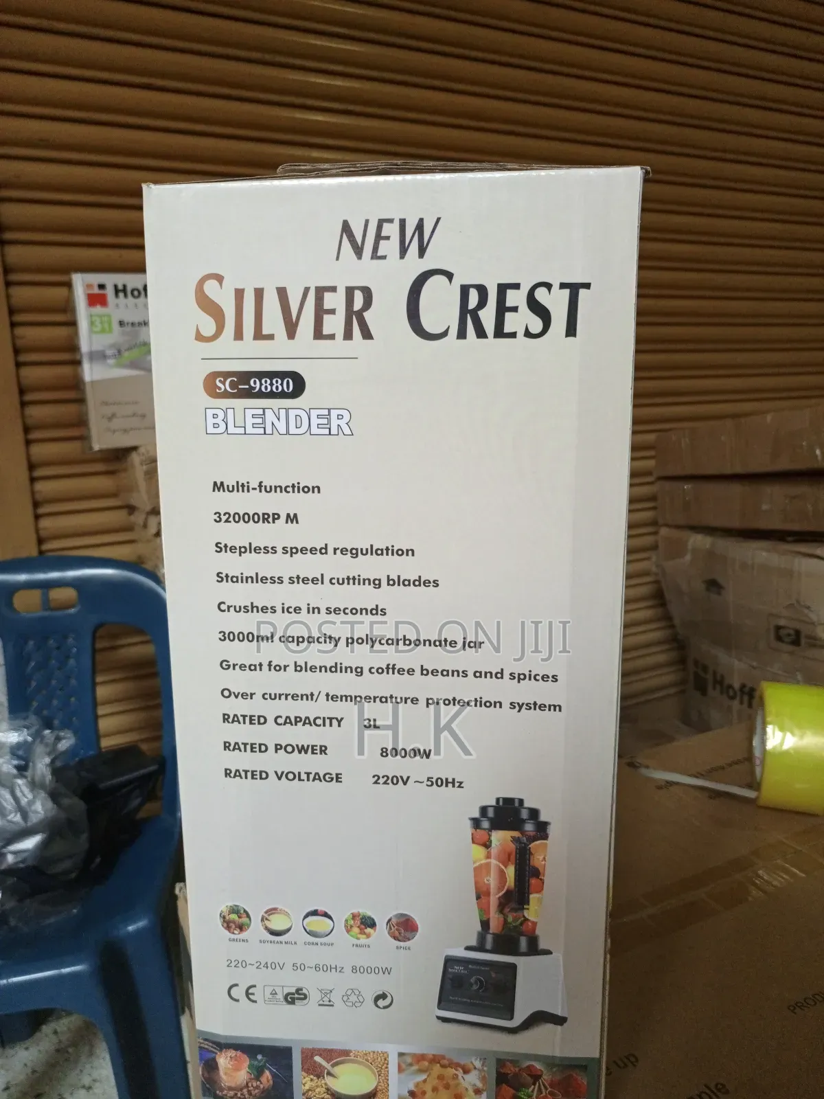 Silver Crest 3L Commercial Blender, Model SC-9880.