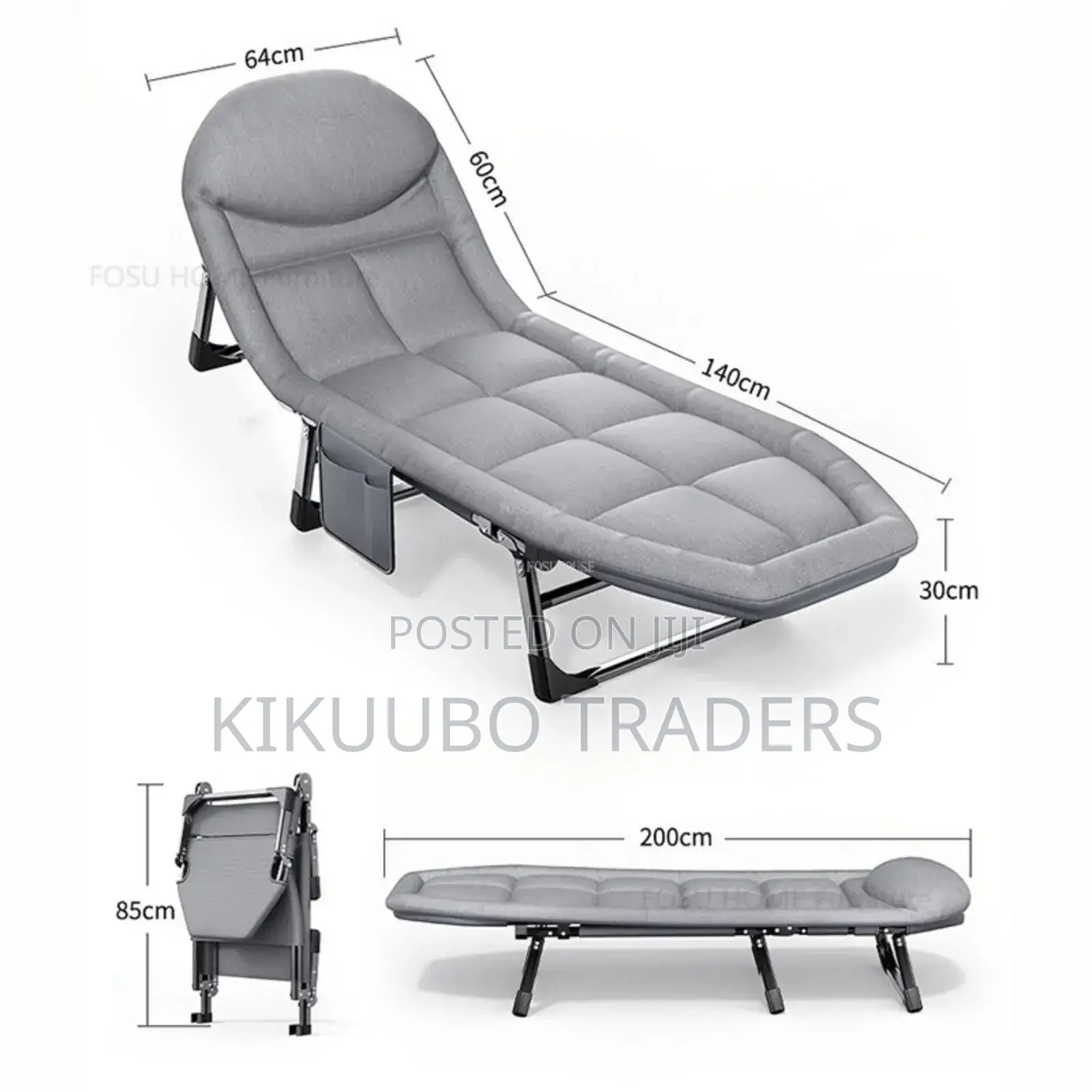 Foldable Reclining Camping Bed