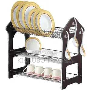 3 Tier Wooden Dish Rack