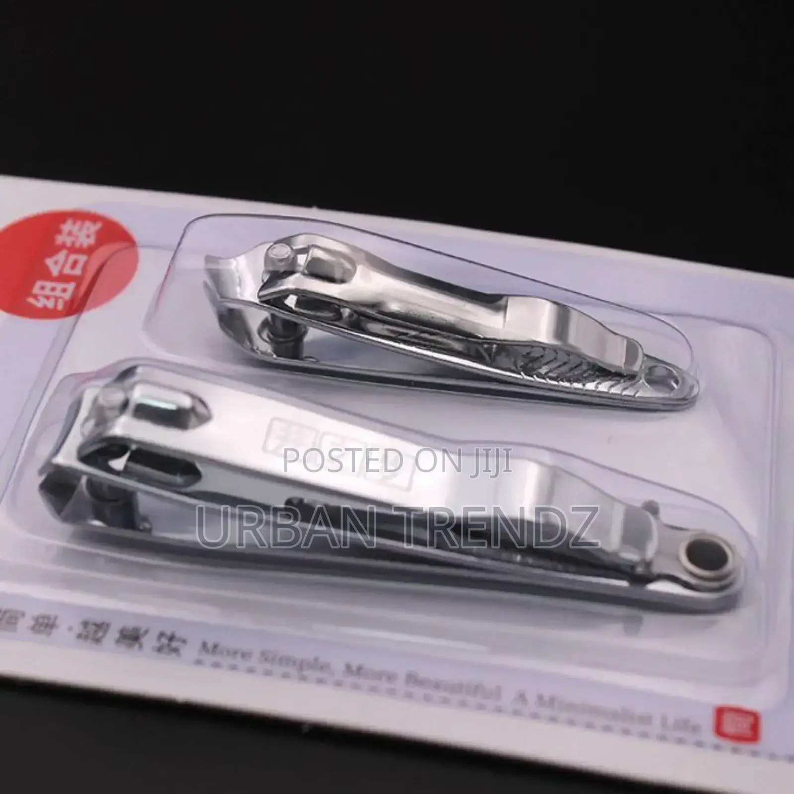 2pcs Nail Cutter Clipper Trimmer Manicure Keyholder
