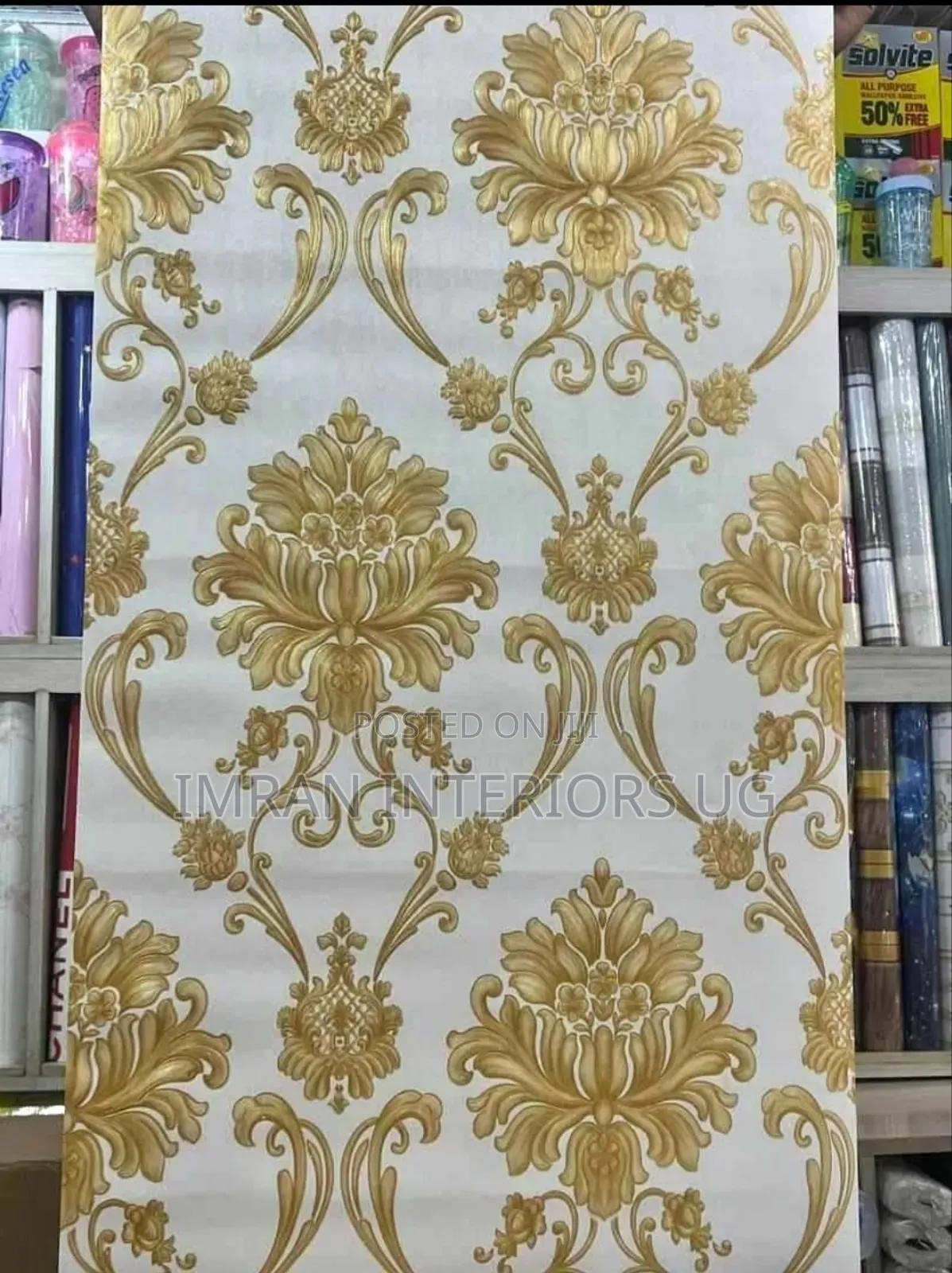 Gold Shop and Home Wall Stickers Per Square Meter.