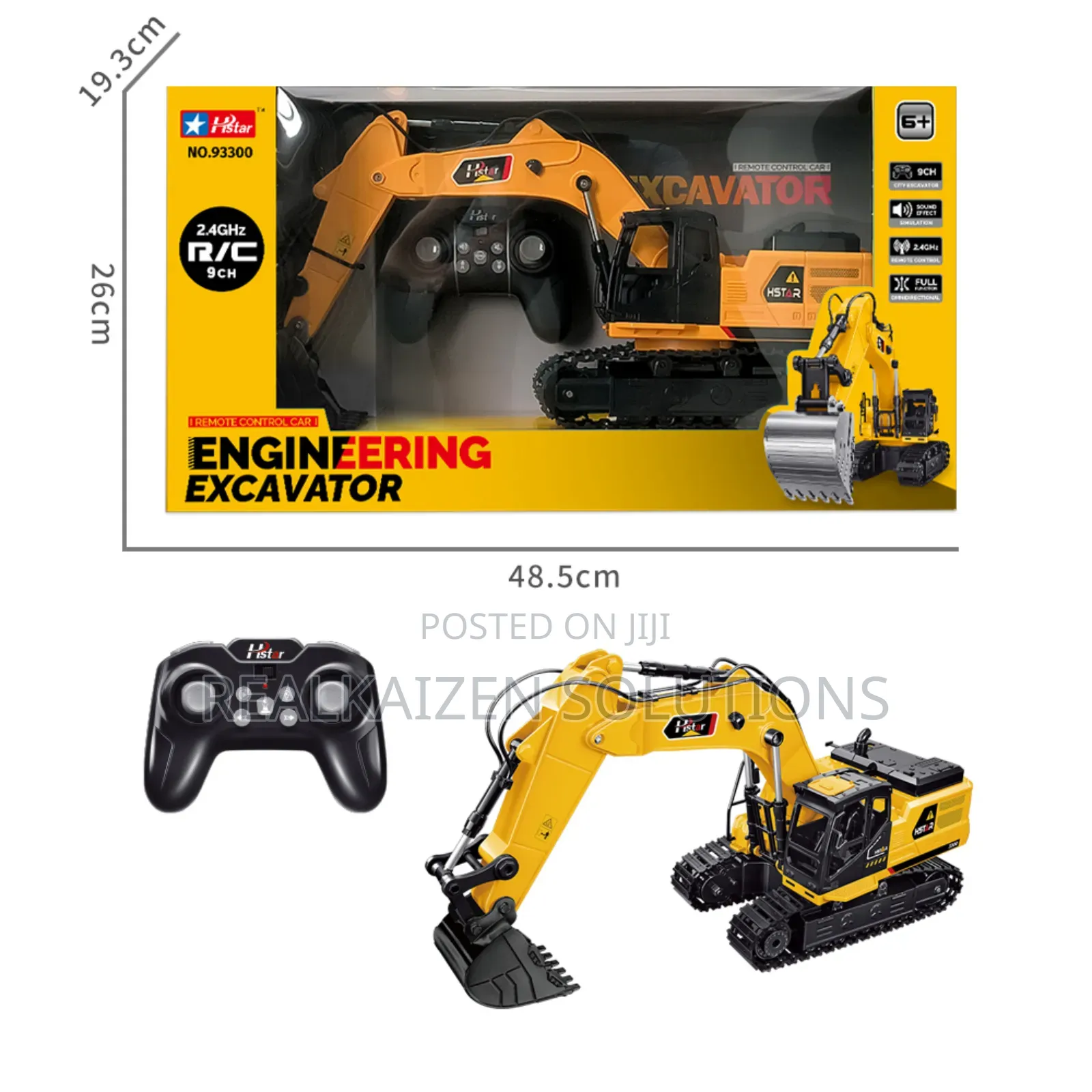 HSTAR 9 Channels Remote Control Kid Engineering Excavator