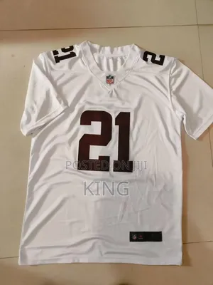 Denzel Ward Cleveland Browns Practice- #21 White Jersey