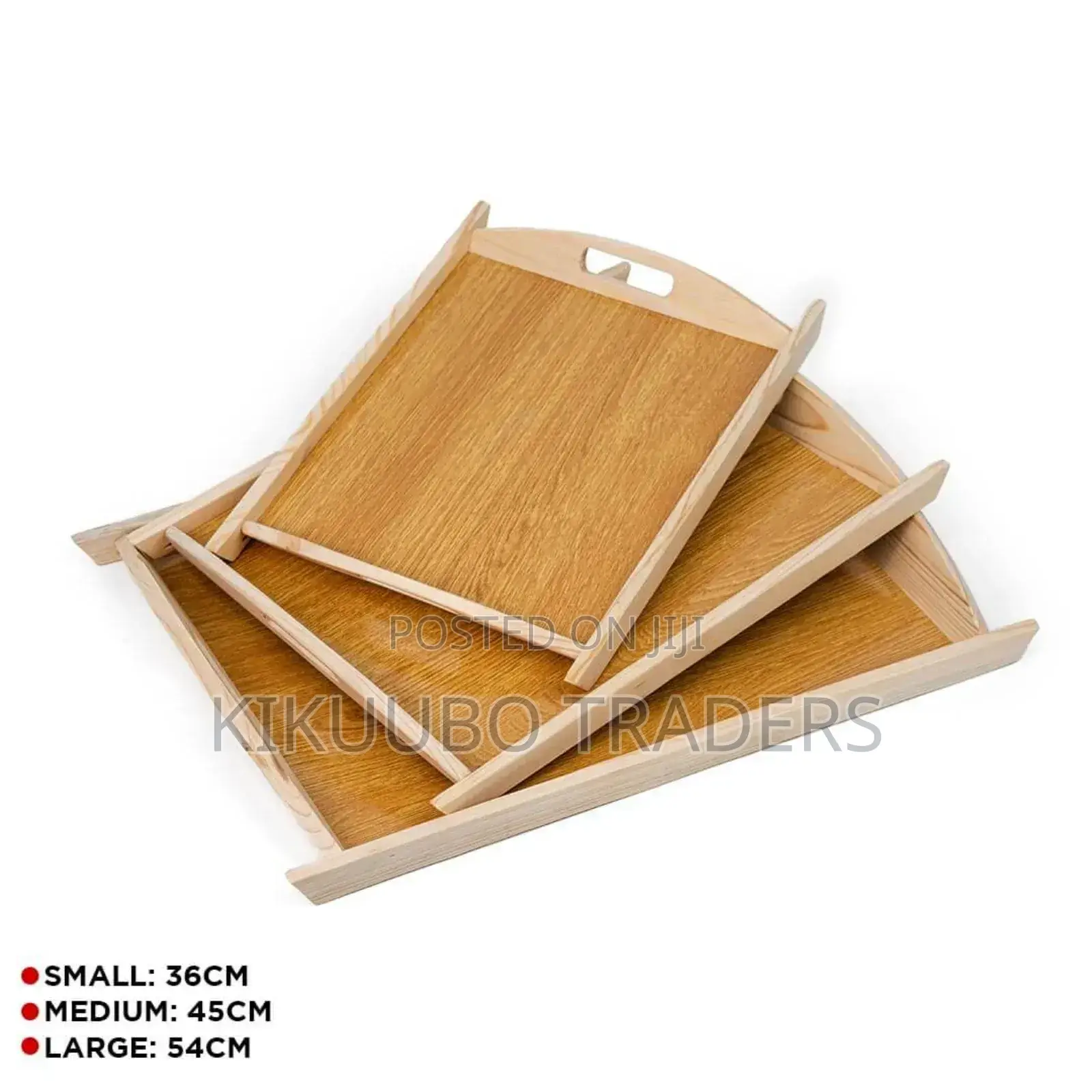 3pcs Wooden Serving Trays