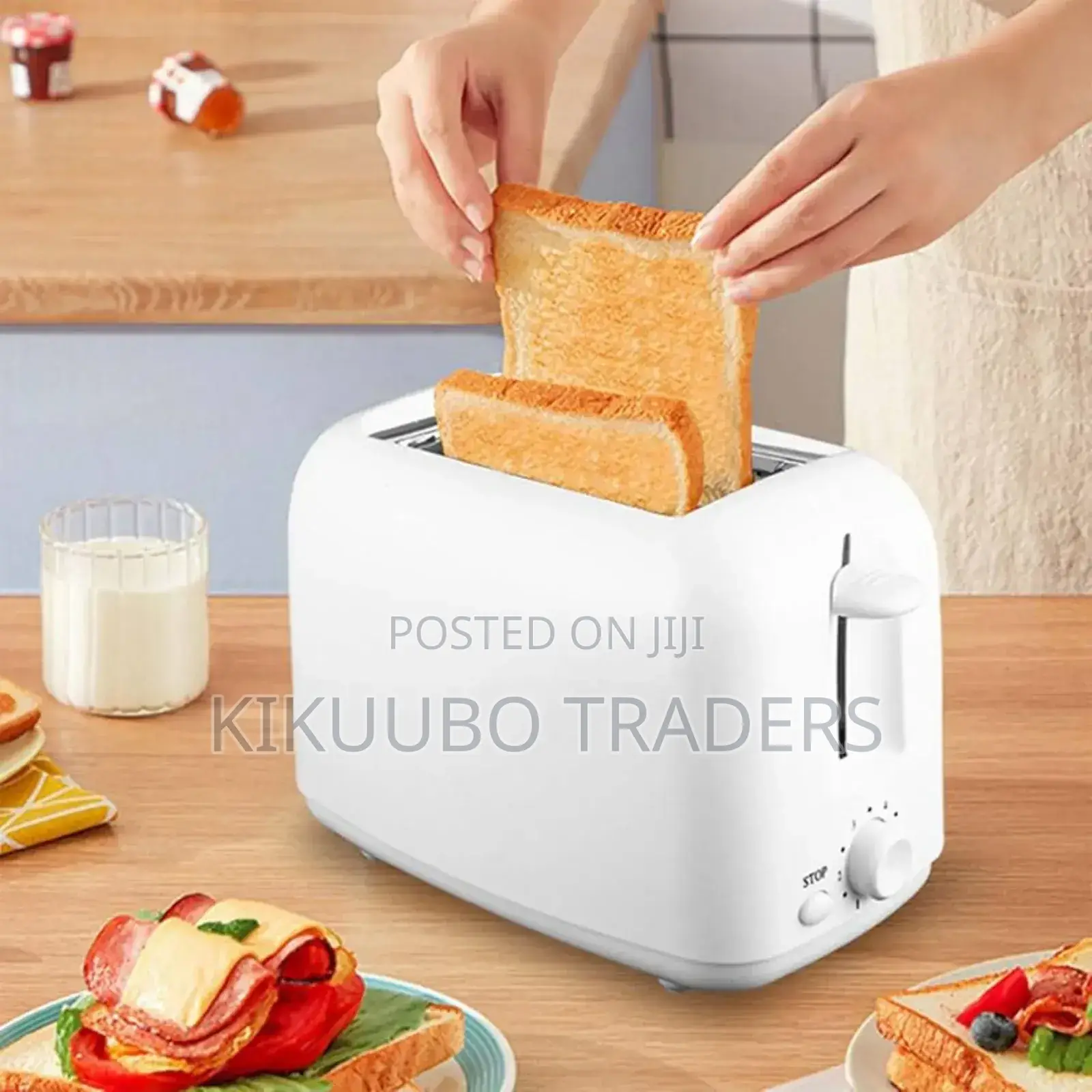 2 Slice Bread Toaster - White