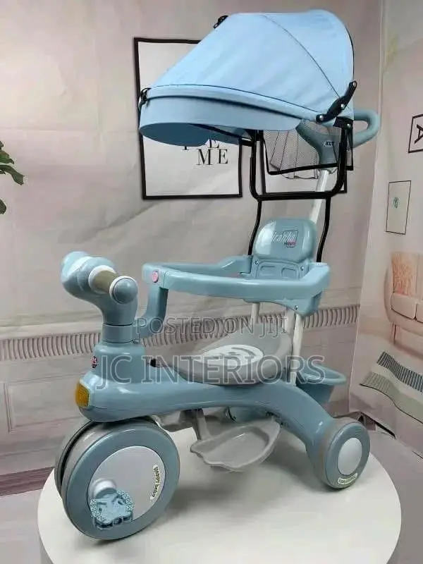 Kids' Tricycle With Music, Light, and Canopy