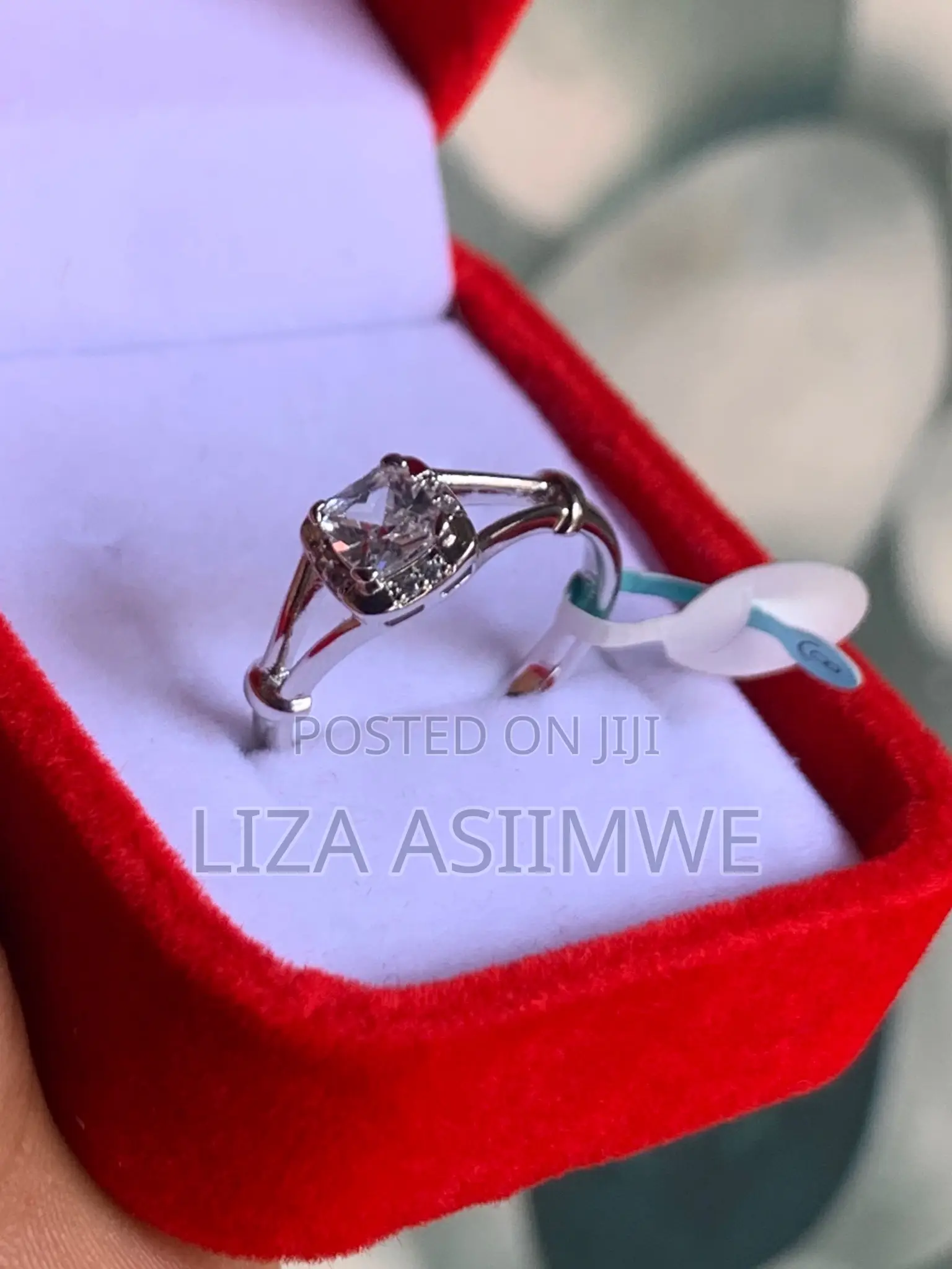 Cushion Diamond Engagement Ring Available Only in Size 8(18)